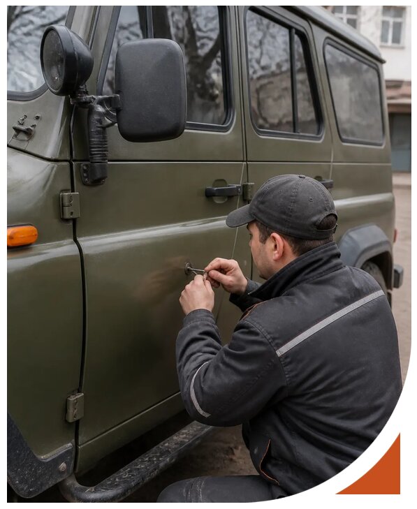 Профессиональное вскрытие автомобиля УАЗ без повреждений в Ачинске